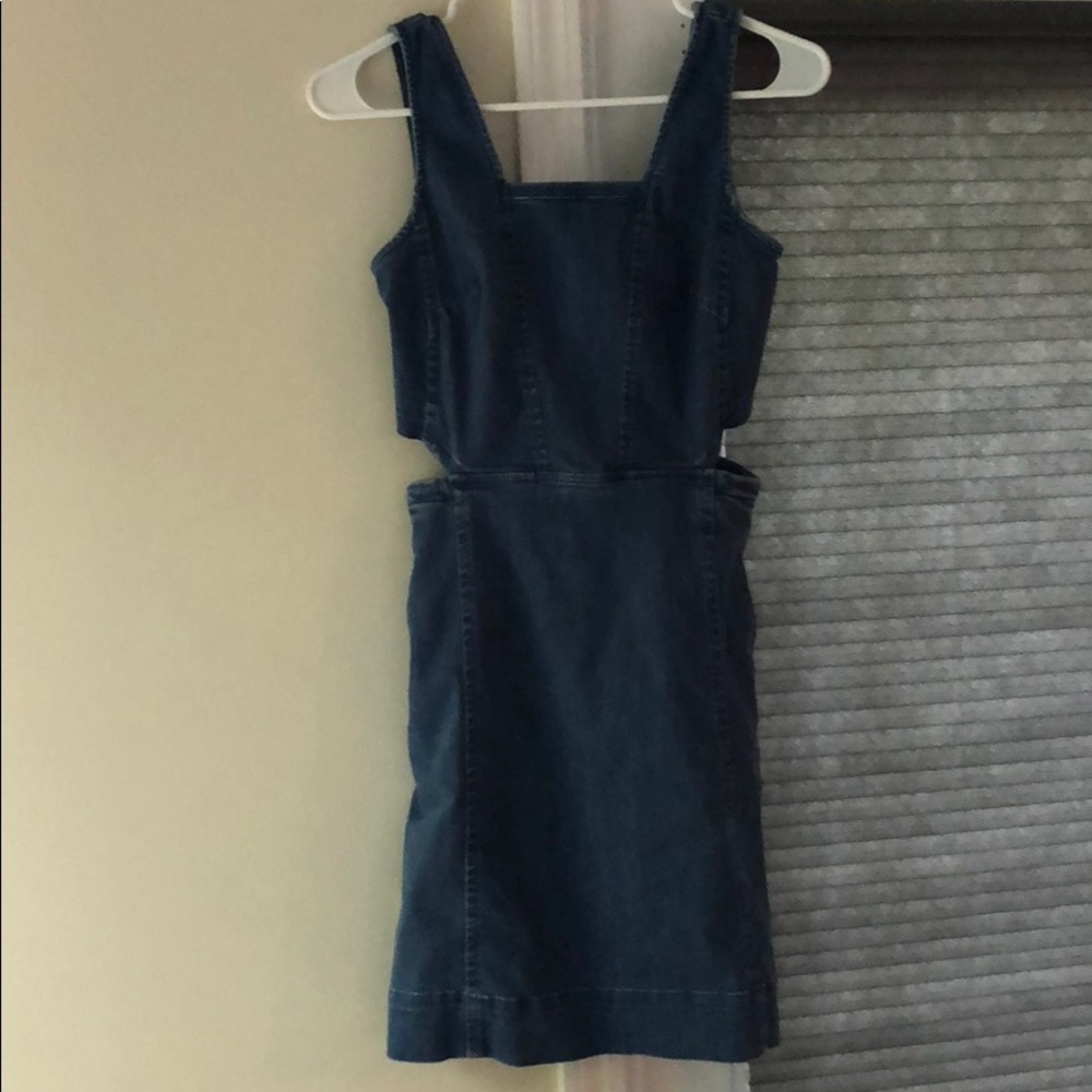 Madewell cutout denim dress